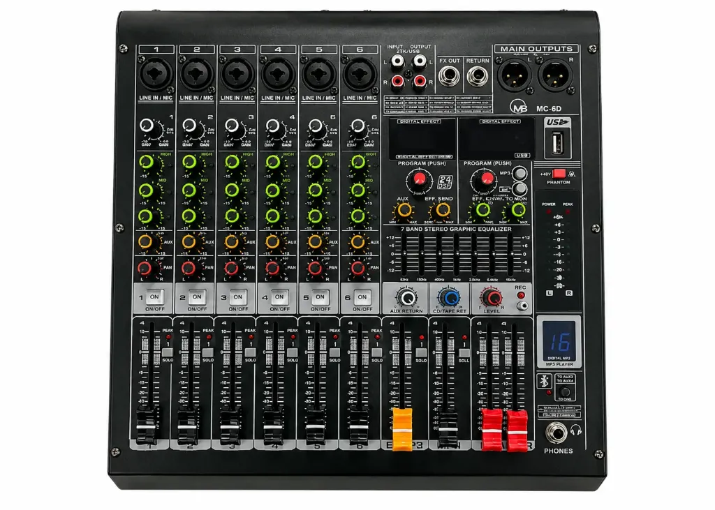 MC6D (6CH AMPLIFICADO SIN MIC)