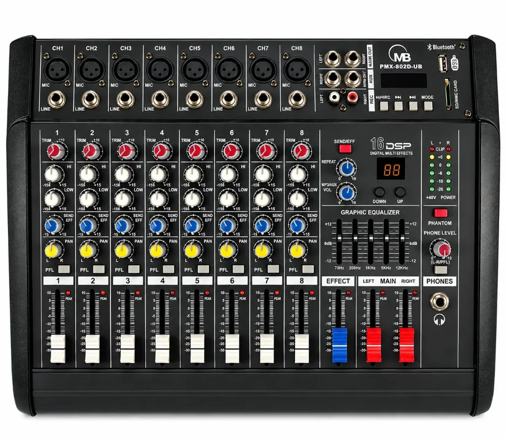 PMX802 (8CH AMPLIFICADO)