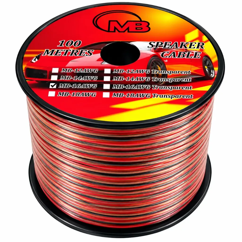 ROLLO CABLE 16 ROJO/NEGRO (0.75MM) 100MTS