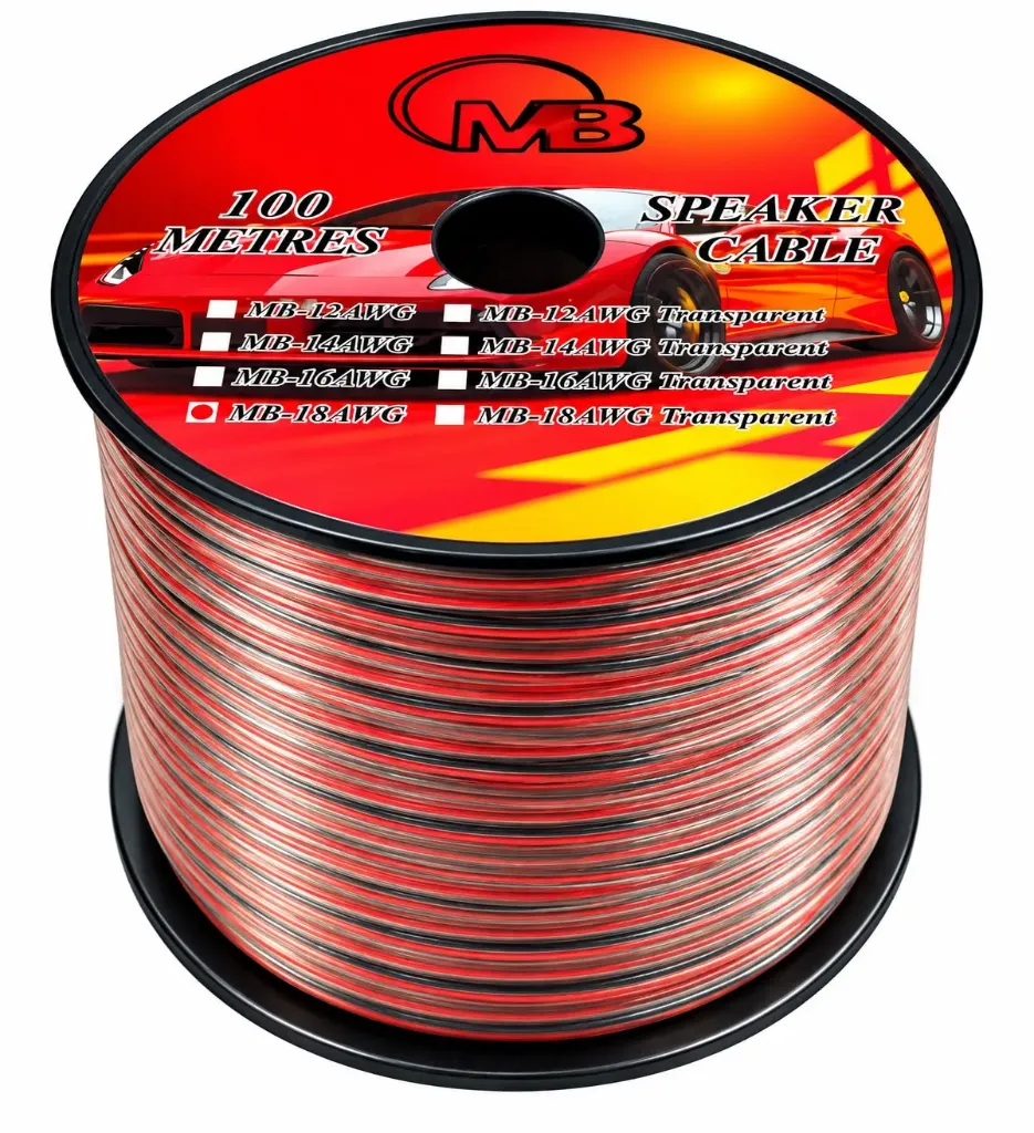 ROLLO CABLE 18 ROJO/NEGRO (0.50MM) 100MTS