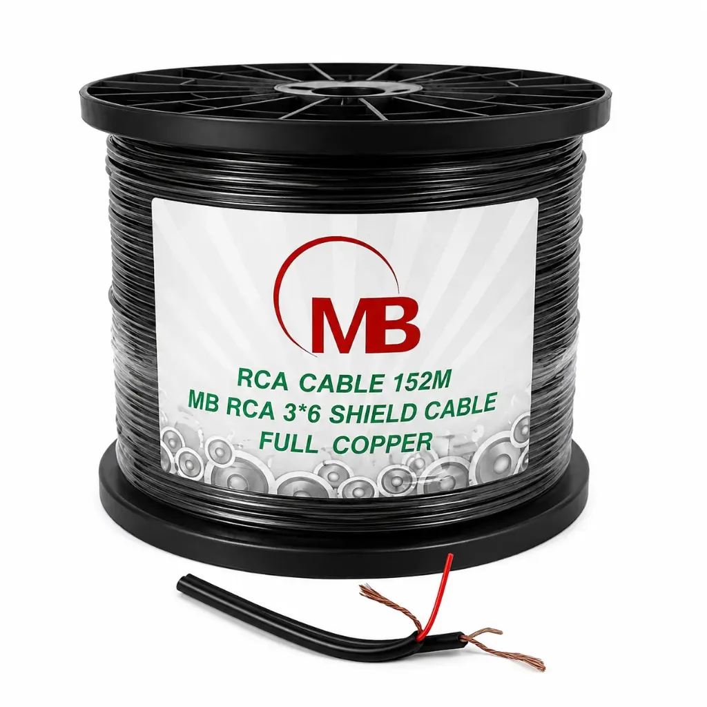 ROLLO CABLE RCA 500/600 NEGRO (152MTS)