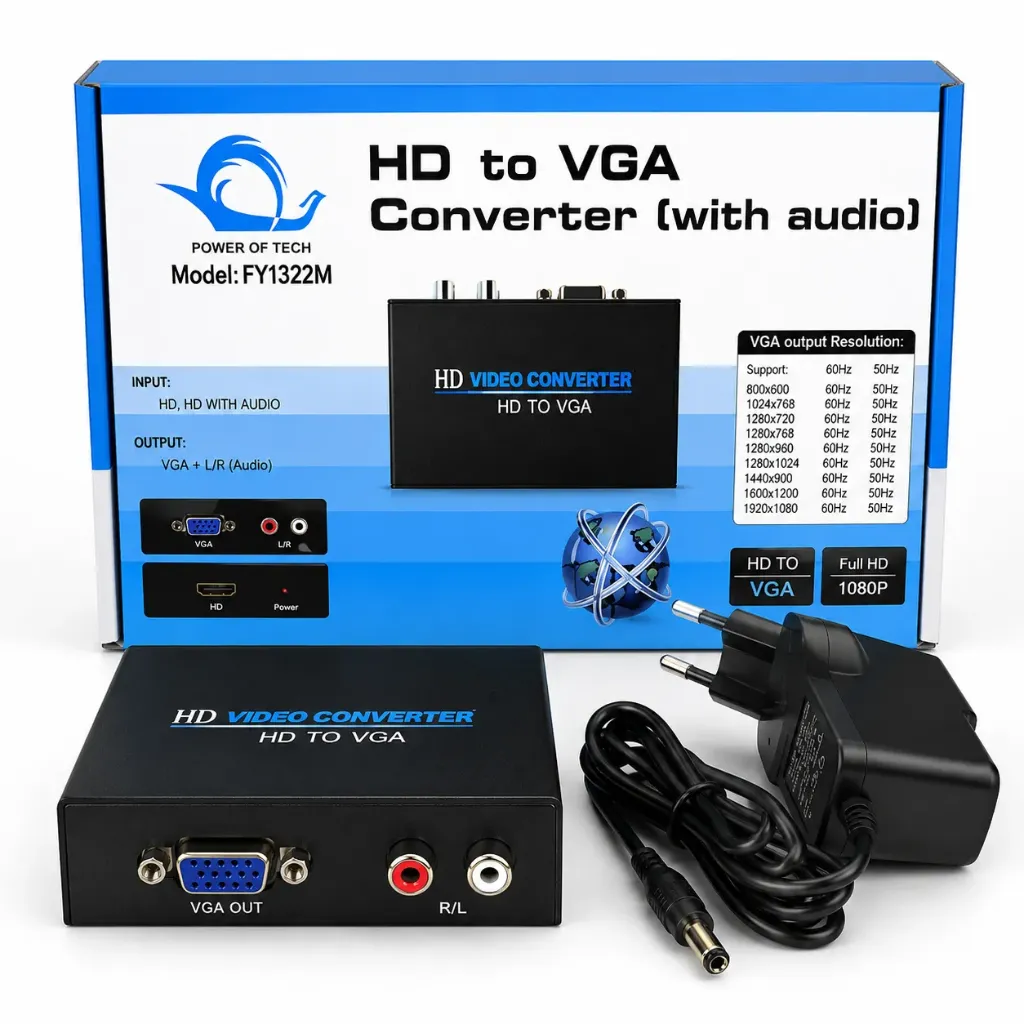 T601 (HDMI A VGA + AUDIO)