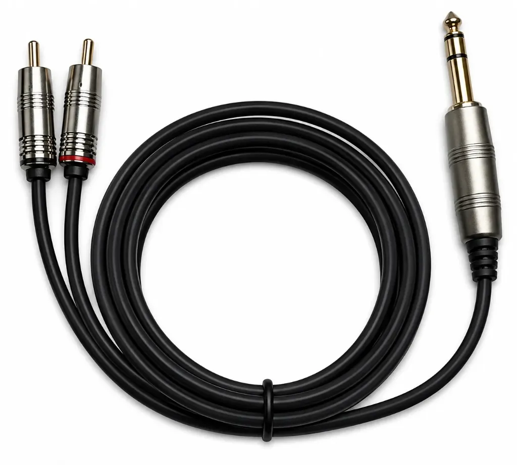 GR1044 (2 RCA macho a 1 PLUG stereo)