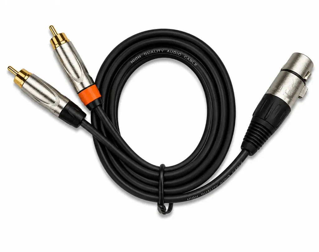 GR1047 (2 RCA macho a 1 XLR hembra)
