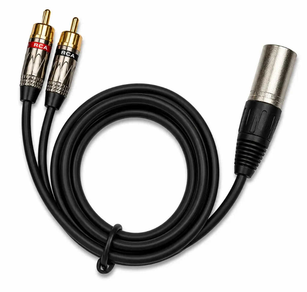 GR1048 (2 RCA macho a 1 XLR macho)