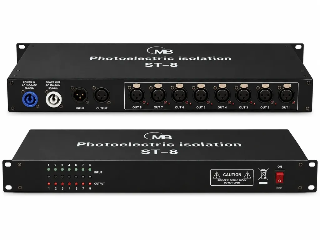 CONVERTIDOR DE AUDIO SP82 (1X8 POWERCOM)