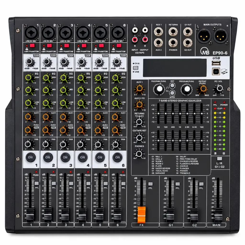 EP90-6 (6CH AMPLIFICADO)