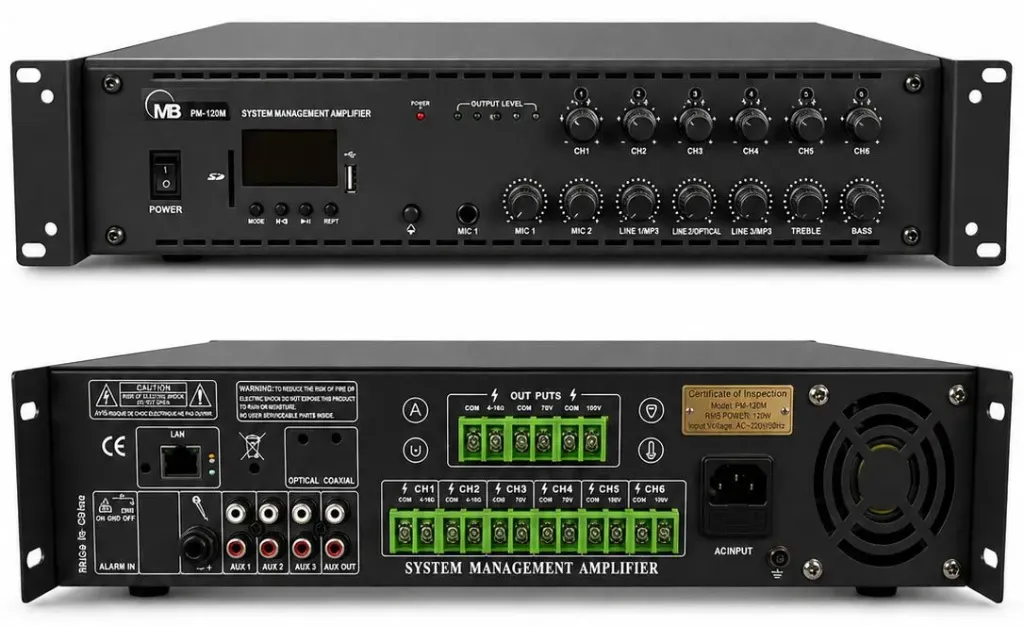 PM120 AMPLIFICADOR DE ZONA (120W)