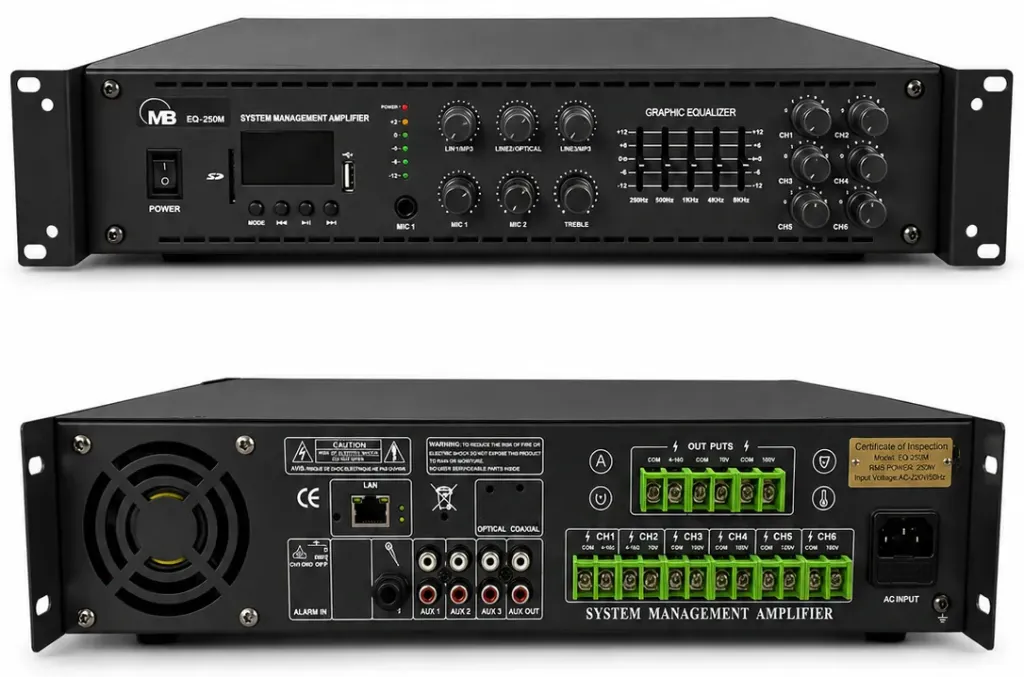 EQ250 AMPLIFICADOR DE ZONA (250W)