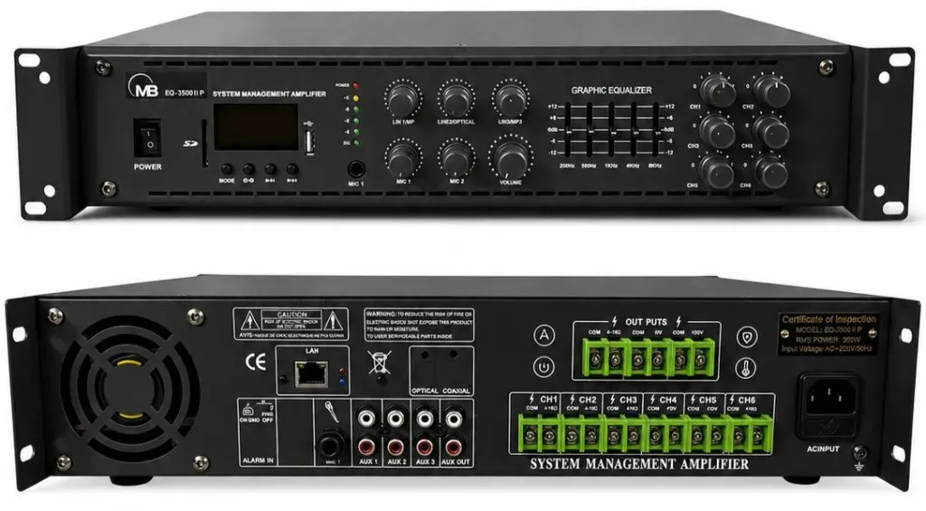 EQ350 AMPLIFICADOR DE ZONA (350W)